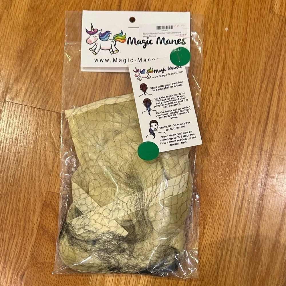 Magic Manes Blonde Ponytail extension.
